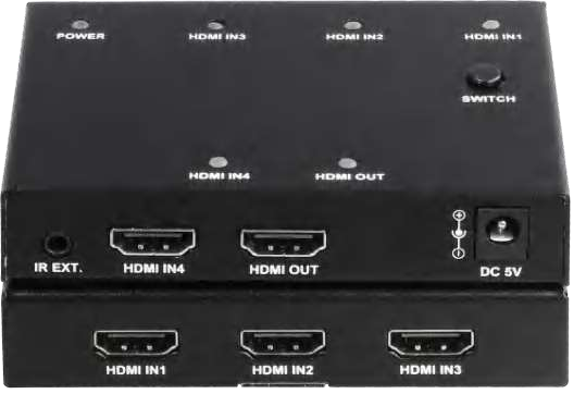 4x1 4K@60 444 HDMI Switcher