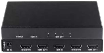 1 x 4 4K HDMI Splitter with Scaler
