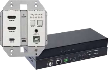4K UHD In-wall Transmitter with USB host and CEC Triggering &