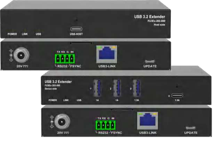 100m USB 3.2 HDBaseT Extender with RS232&FSYNC and PoH+