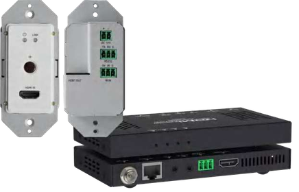 1-Gang 40m&70m HDMI Wall-Plate with RS-232 & IR